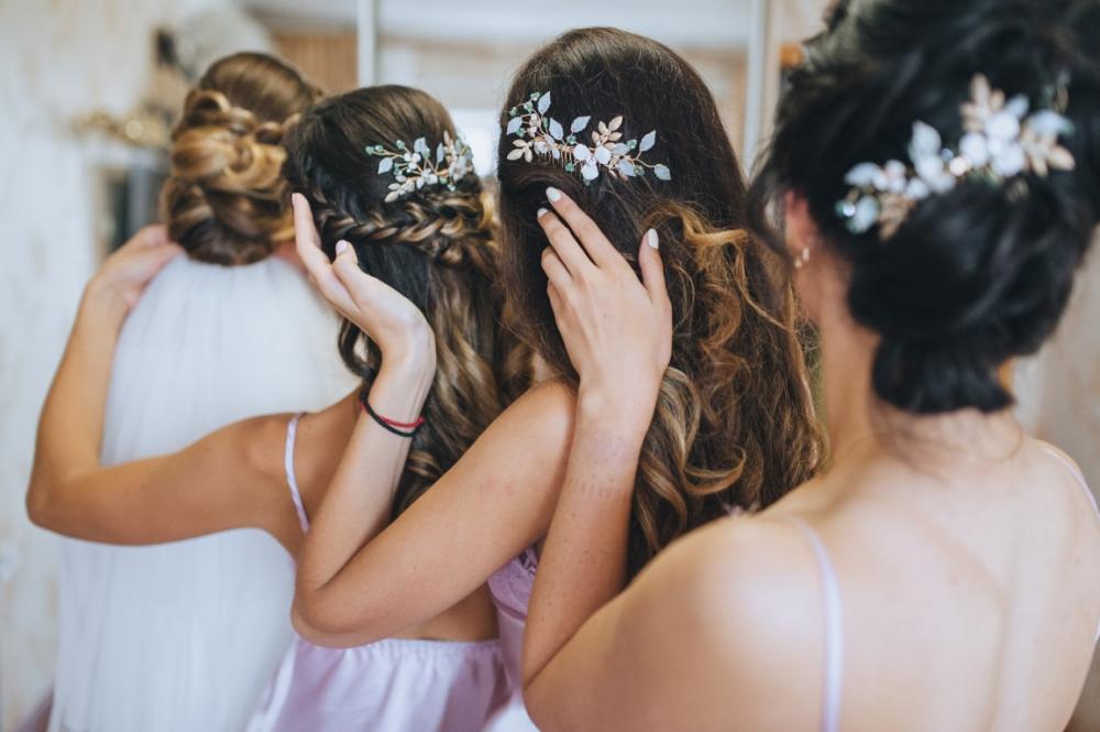 Coiffure de mariage près de La Brède